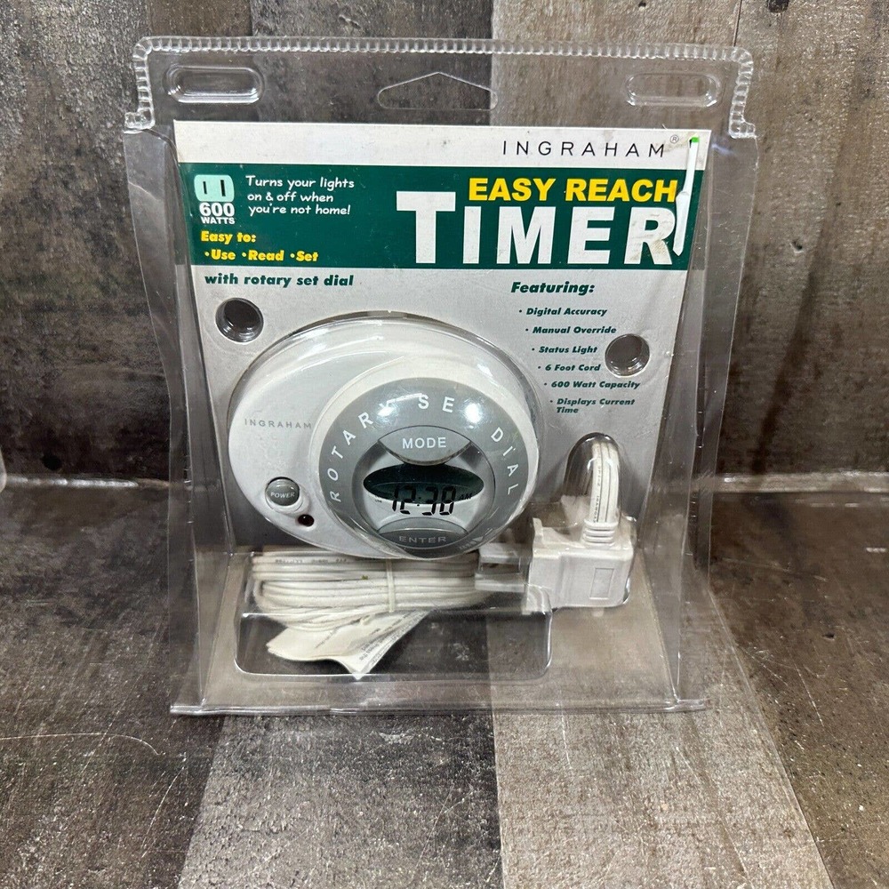 INGRAHAM EASY REACH TIMER!(turns Your Lights On And Off)600W BRAND NEW! LOOK!!!!